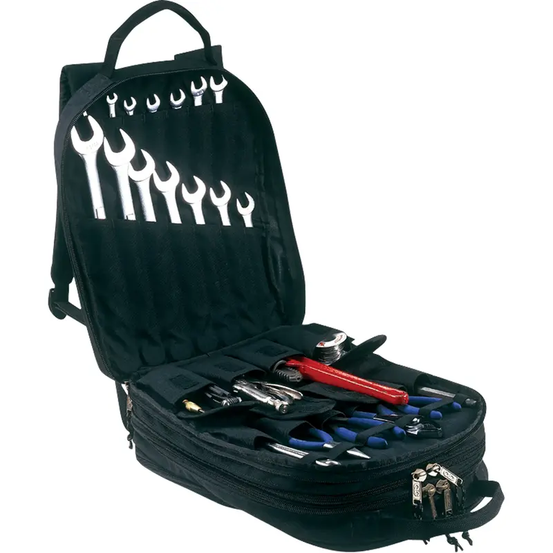 75-Pocket Tool Backpacks, 13" L X 17-1/2" W, Black, Nylon 1