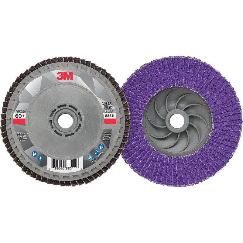 769F Quick Change Flap Disc, 4-1/2" X 5/8"-11, Type 27, 60+ Grit, Ceramic 1