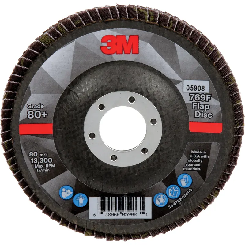769F Quick Change Flap Disc, 4-1/2" X 7/8", Type 29, 80+ Grit, Ceramic 1