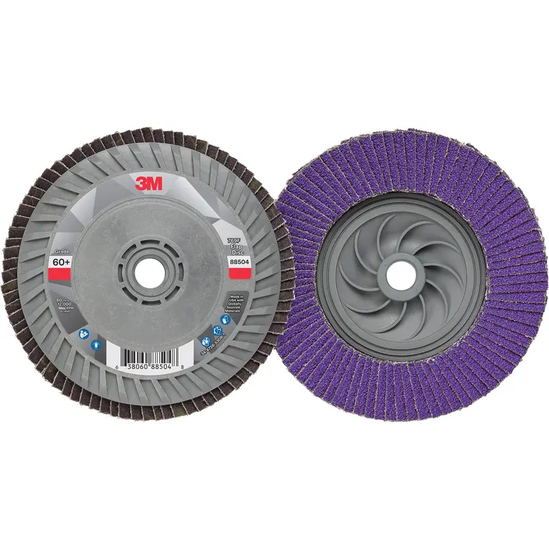 769F Quick Change Flap Disc, 5" X 5/8"-11, Type 27, 60+ Grit, Ceramic 1