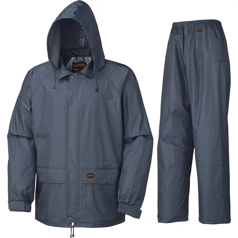 883 Rain Suit, Polyester/Pvc, Large, Navy Blue 1