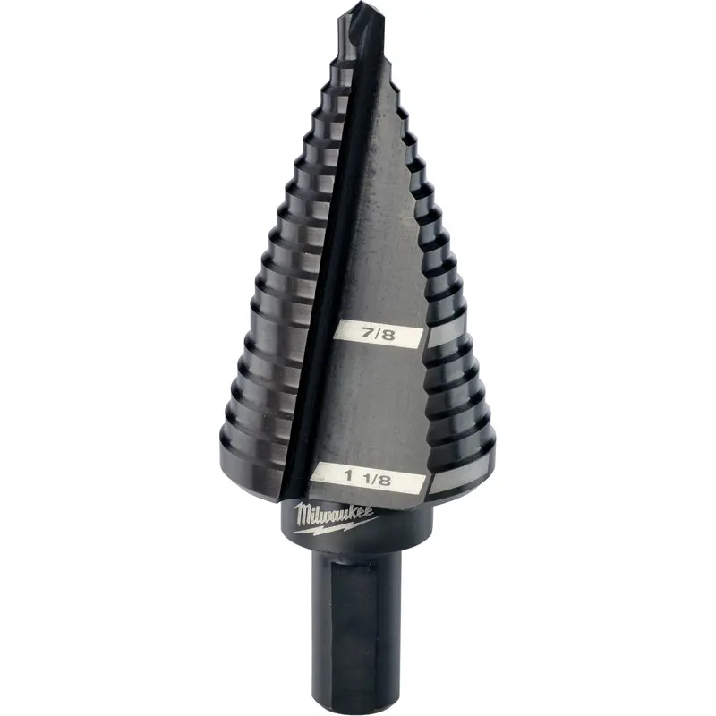 #9 Step Drill Bit, 7/8" - 1-1/8" , High Speed Steel 1
