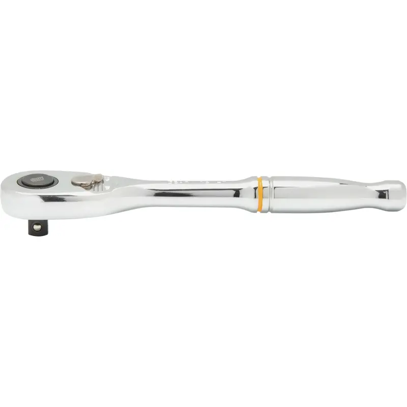 90-Tooth Quick Release Teardrop Ratchet, 1/4" Drive, Ergonomic Handle 1