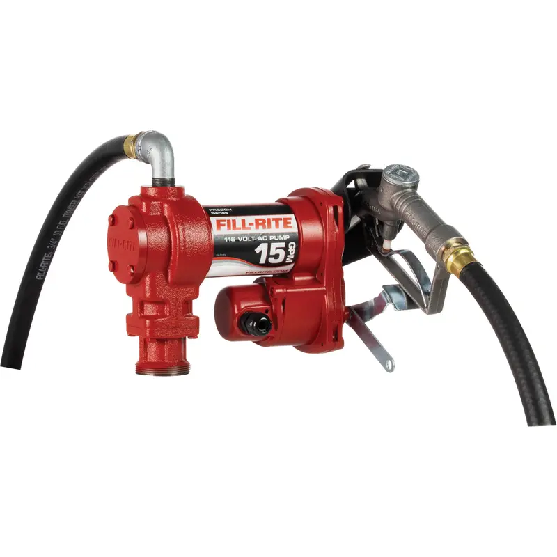 Ac Utility Rotary Vane Pumps With Nozzle, 115 V, 15 Gpm 1