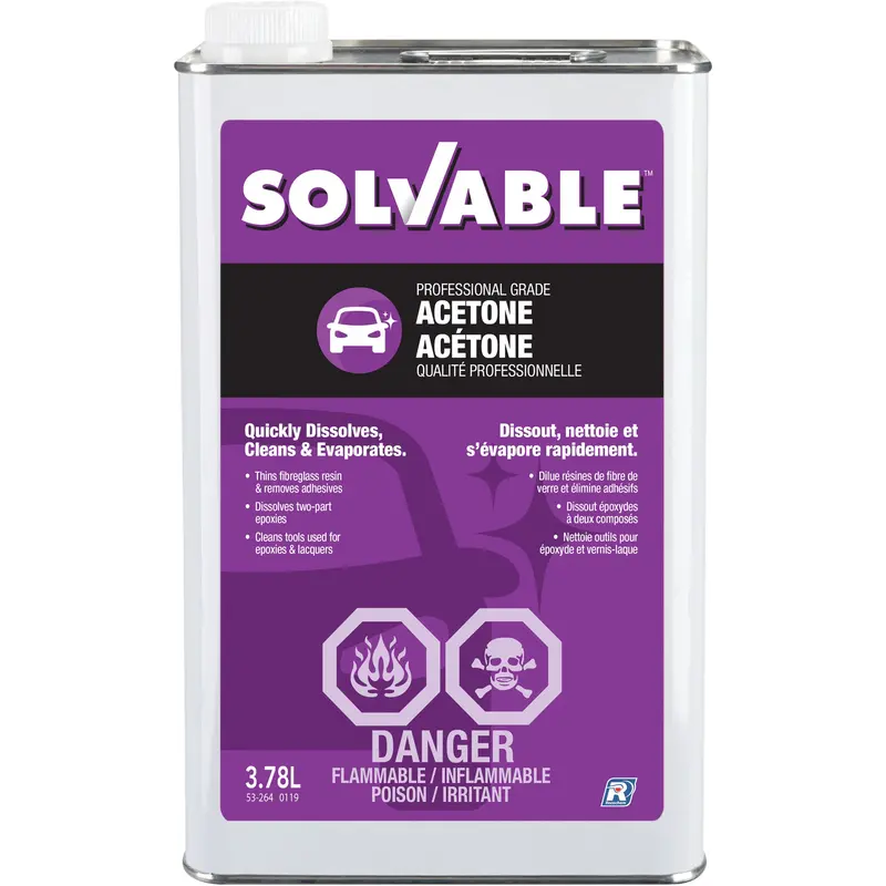 Acetone, 3.78 L 1