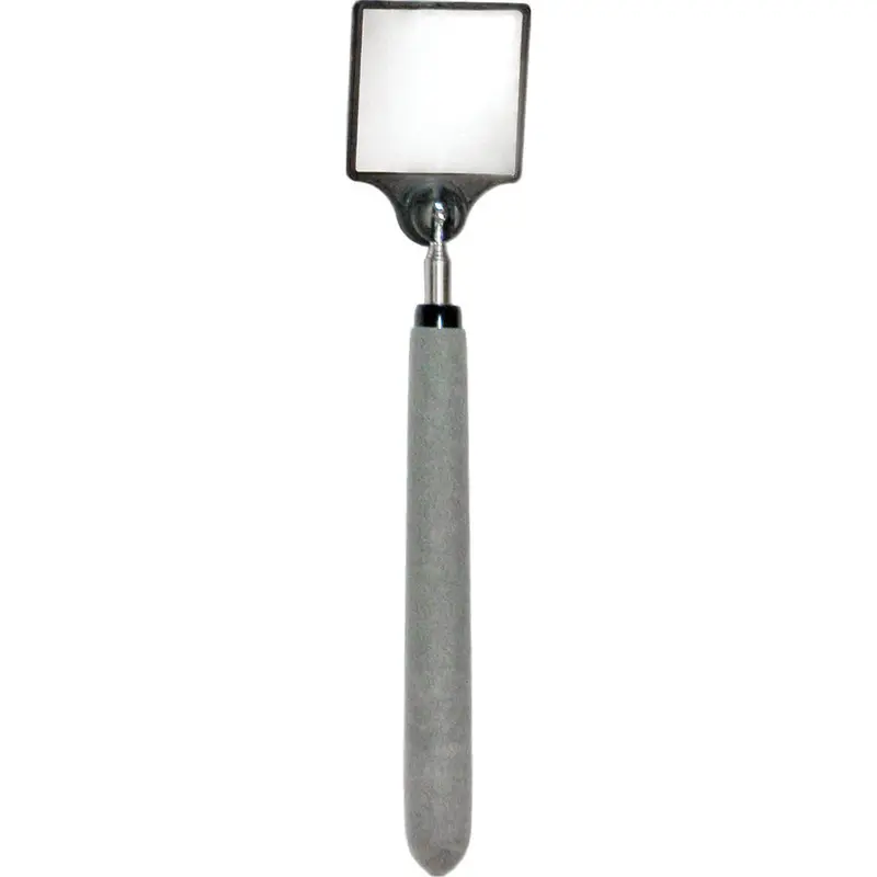 Acrylic Inspection Mirror, Square, 2" L X 2" W, Telescopic 1