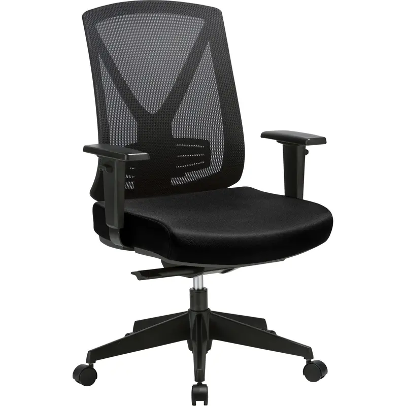 Activ™ Series Premium Synchro-Tilt Adjustable Chair, Fabric/Mesh, Black, 275 Lbs. Capacity 1