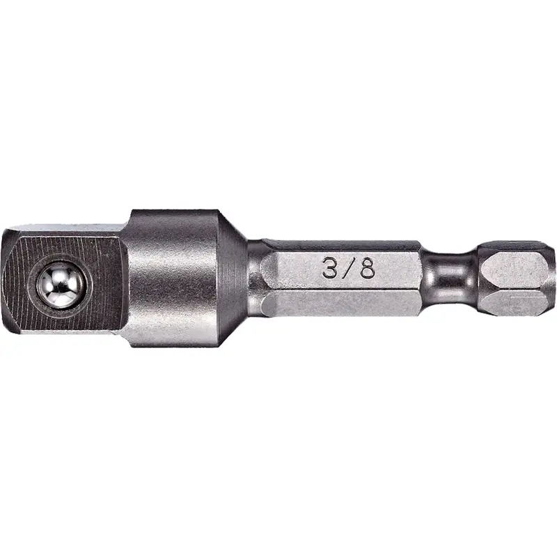 Adapter & Extension, 1/4" Drive Size, 3/8" Male Size, Ball, 2" L 1