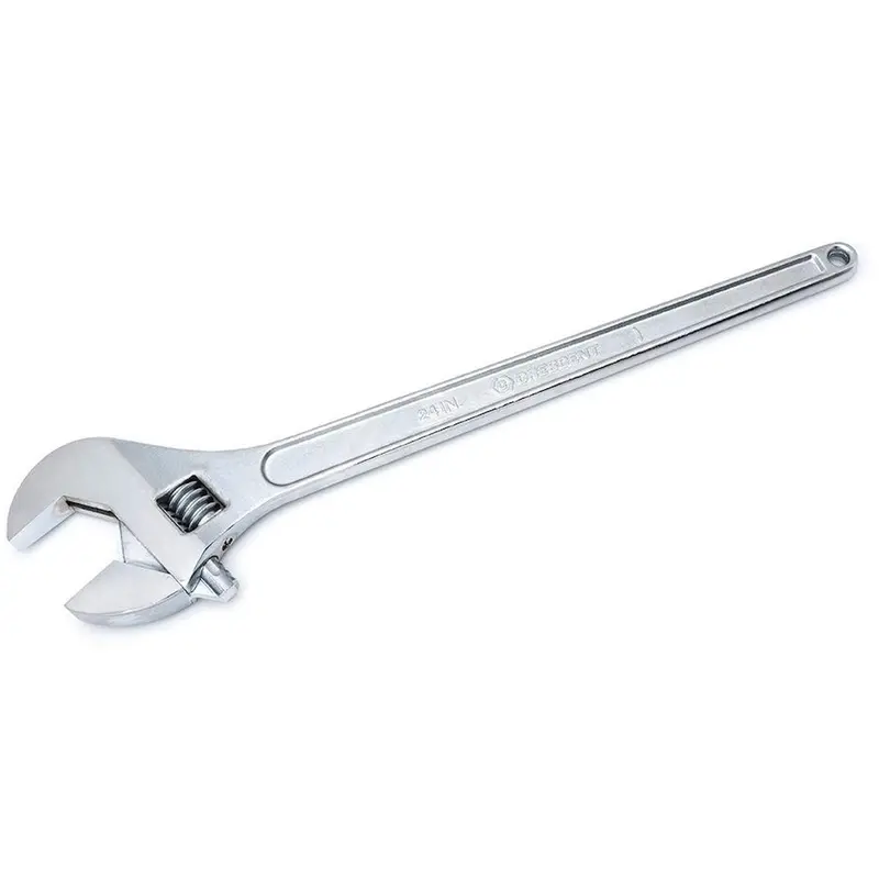 Adjustable Tapered Handle Wrench - Carded, 24" L, 2-7/16"/62 Mm Max Width, Chrome/Polished 1