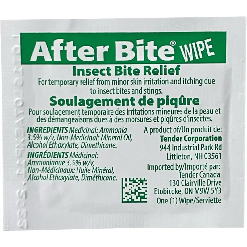 After Bite Insect Sting Relief Towelettes 1