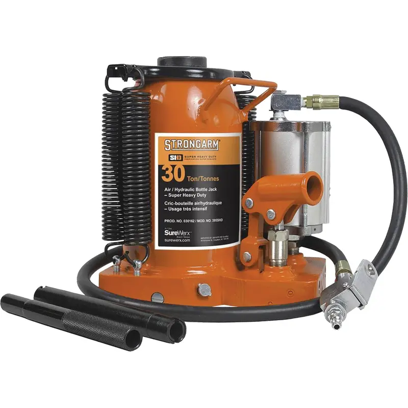 Air Assist Bottle Jacks, 30 Ton(S), Air Hydraulic 1