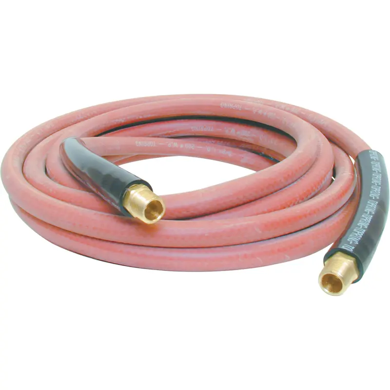 Airflex General Purpose Hoses, Air, Rubber, 1/4" Dia. X 15', 200 Psi, 1/4 Npt 1