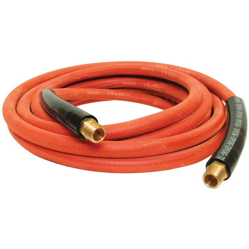 Airflex Premium Hoses With Fittings, Air, Rubber, 3/8" Dia. X 25', 300 Psi, 1/4 Npt 1