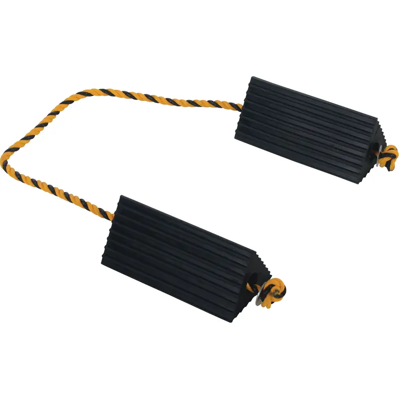 Airline Wheel Chock, 5" X 10" X 4-1/2", Black 1