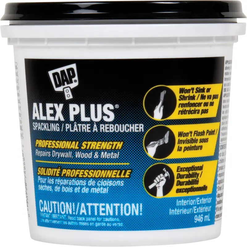Alex Plus® Spackling, 946 Ml, Plastic Container 1