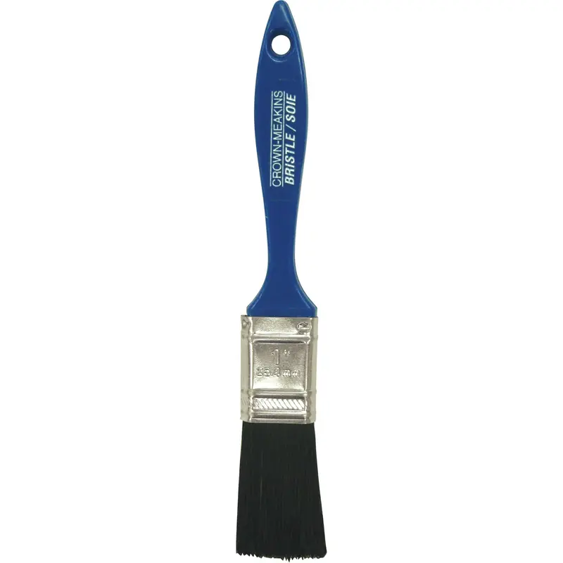 All-Purpose Paint Brush, Bristle, Plastic Handle, 1" Width 1