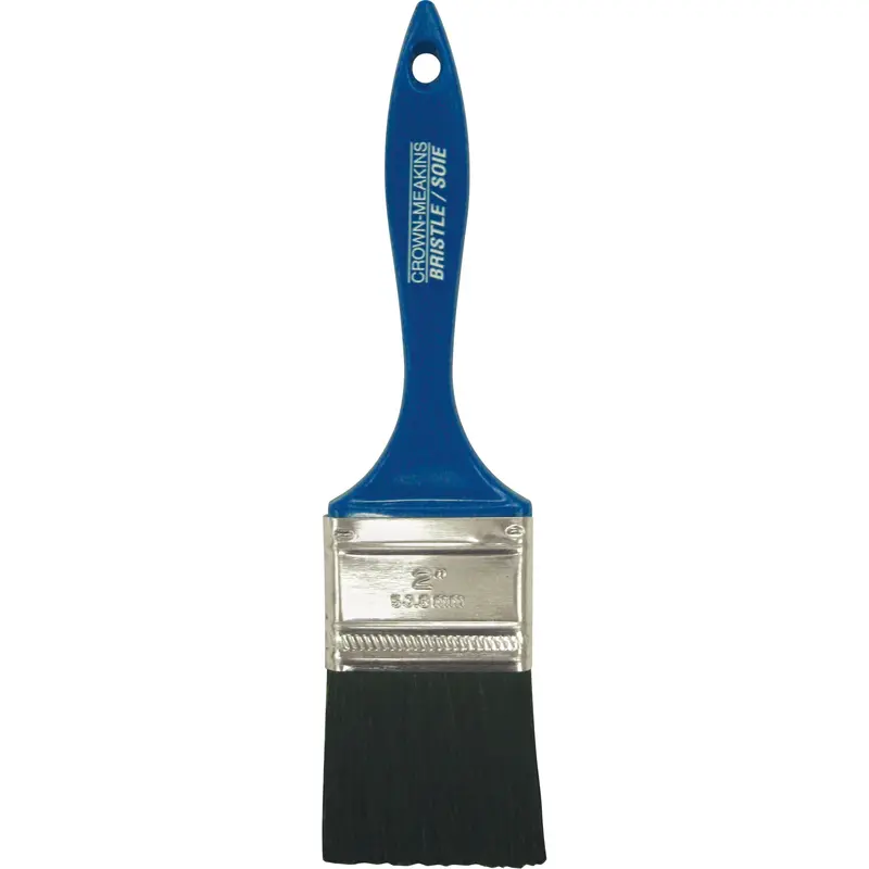 All-Purpose Paint Brush, Bristle, Plastic Handle, 2" Width 1
