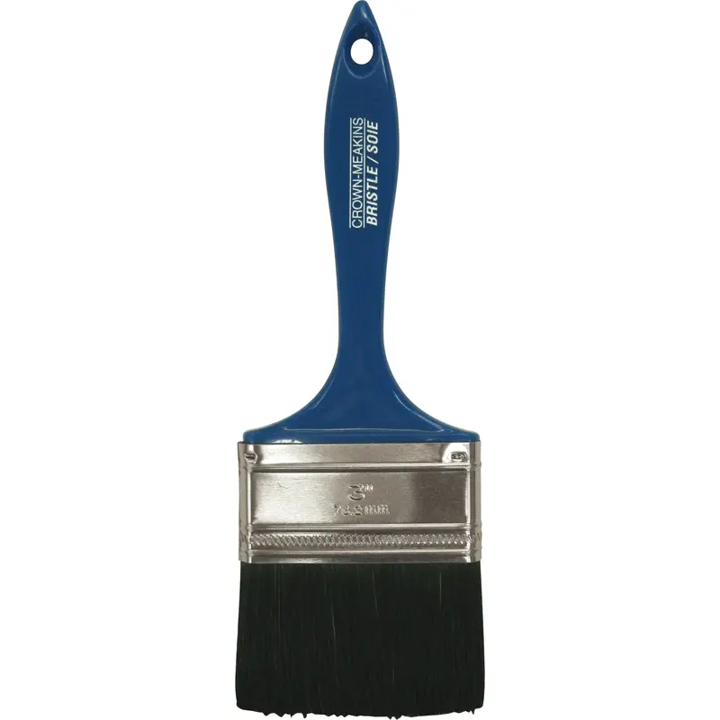 All-Purpose Paint Brush, Bristle, Plastic Handle, 3" Width 1