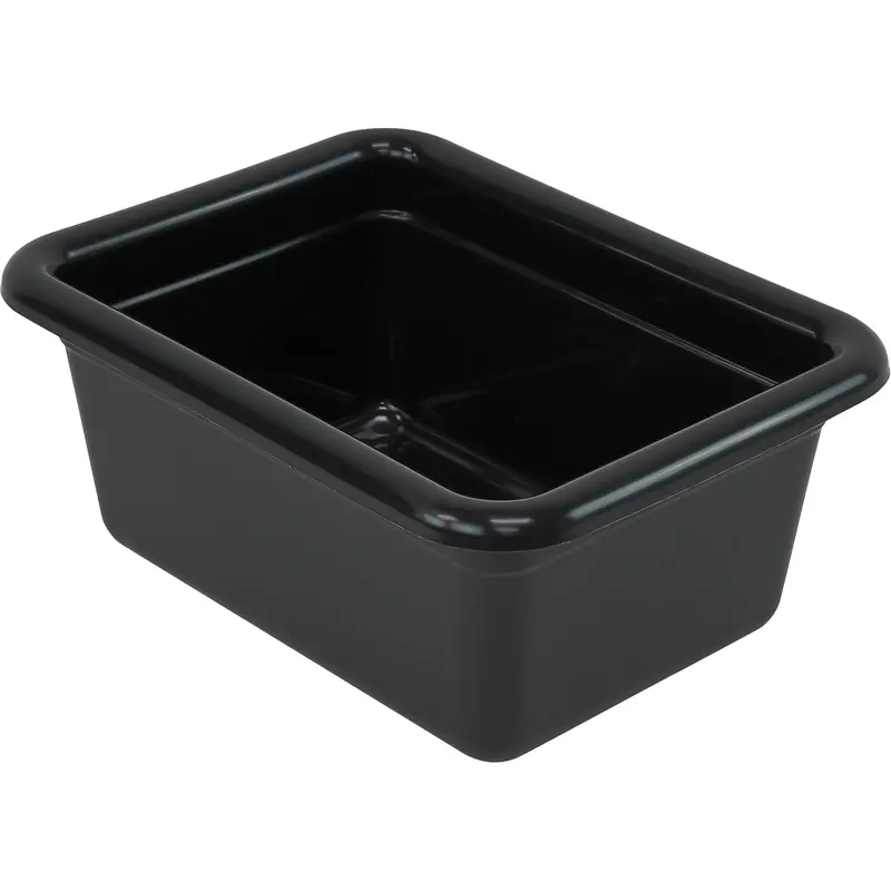 All-Purpose Storage Tub, 5-1/8" H X 9-1/16" D X 12-1/16" L, Plastic, Black 1