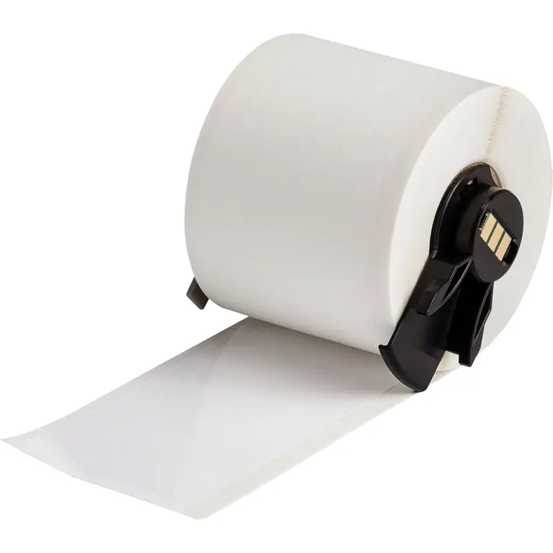 All-Weather Permanent Adhesive Label Tape, Vinyl, 2" L X White 1