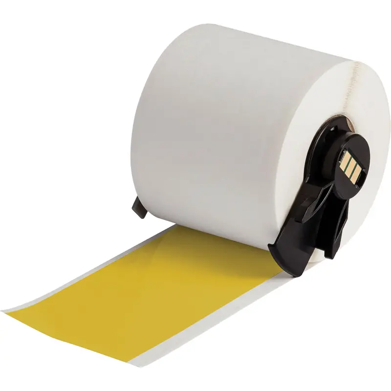 All-Weather Permanent Adhesive Label Tape, Vinyl, 2" L X Yellow 1