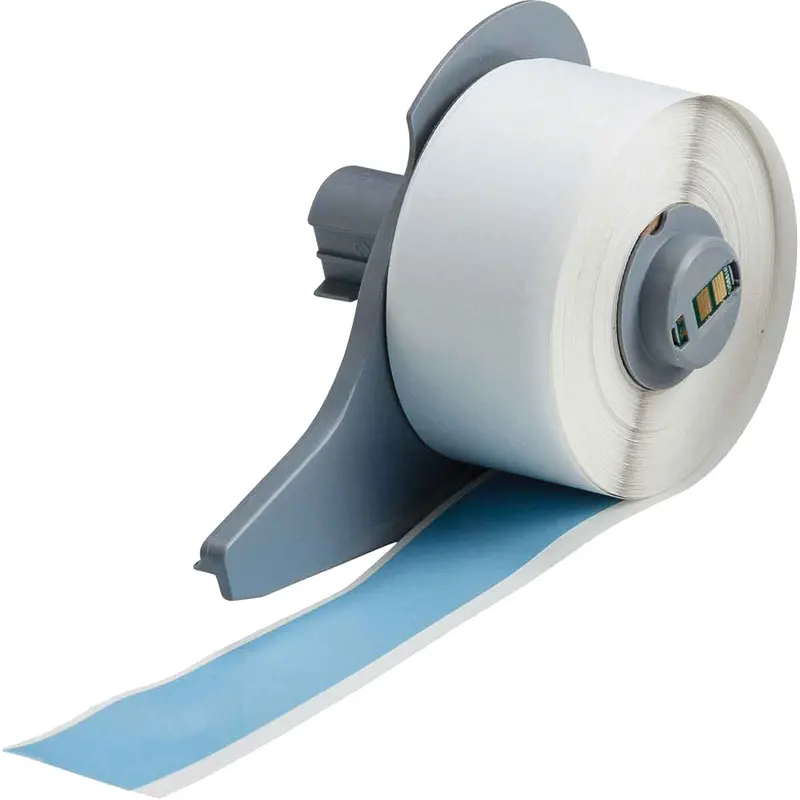 All-Weather Permanent Adhesive Label Tape, Vinyl, Blue, 1" Width 1