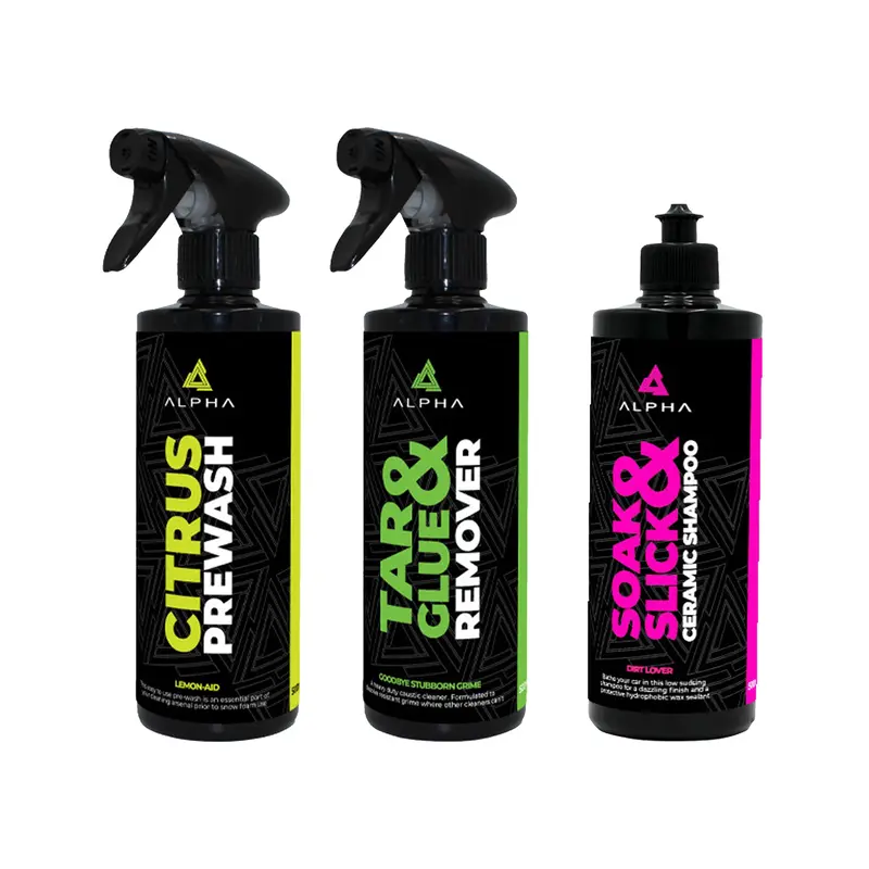 Alpha Detailing Car Wash Kit - Pack Of 3 1