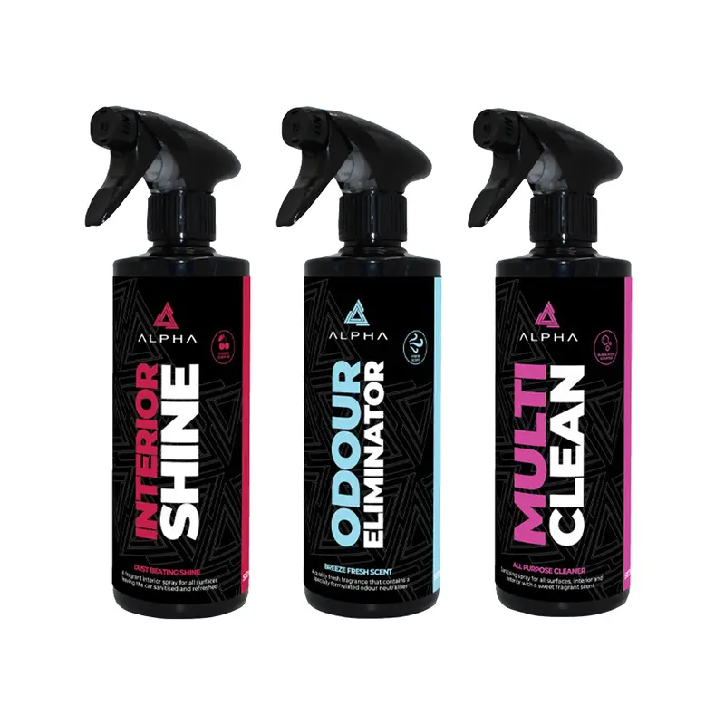 Alpha Detailing Interior Car Care Kit - Pack Of 3 1