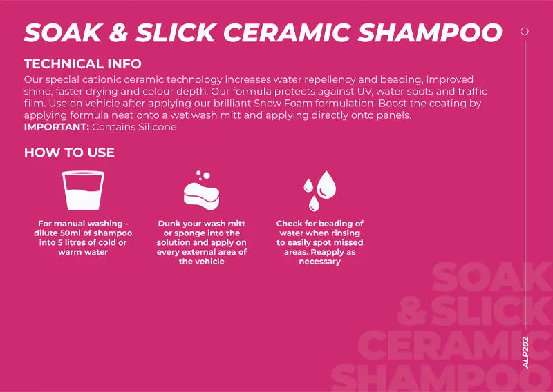 Alpha Detailing Soak & Shampoo Ceramic 500Ml 2