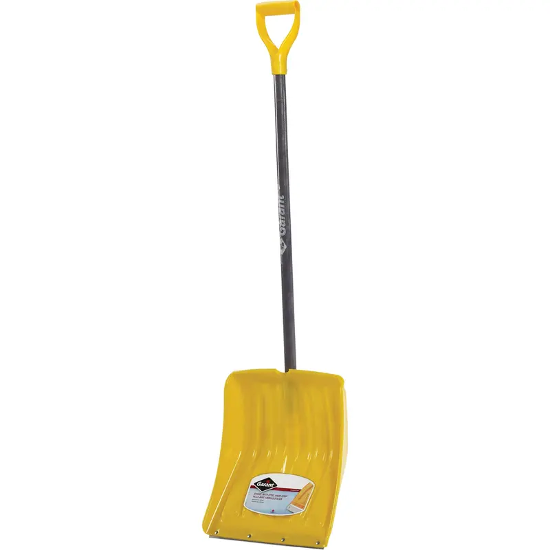 Alpine™ Snow Shovel, Polypropylene Blade, 13-9/10" Wide, D-Grip Handle, Wearstrip Included 1
