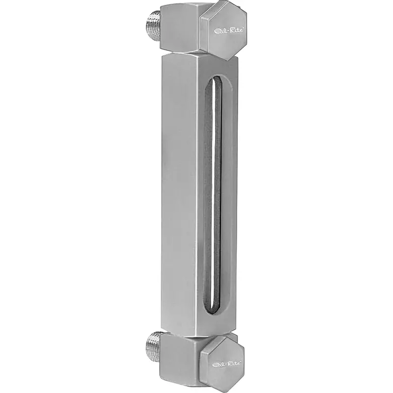 Aluminum Liquid Level Gauge, Threaded, 5" L, 205°F (96.11° C) 1