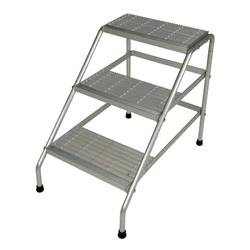 Aluminum Step Stand, 3 Steps, 34-9/16" X 22-13/16" X 30" High 1