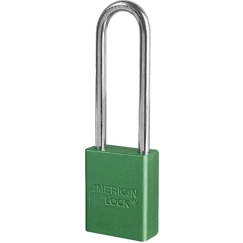 American Lock® Padlock, Safety Padlock, Keyed Different, Aluminum, 1-1/2" Width 1