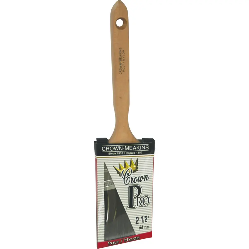 Angular Pro Paint Brush, Poly/Nylon, Wood Handle, 2-1/2" Width 1