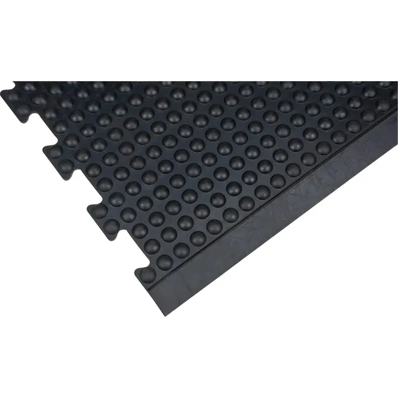 Anti-Fatigue Dome Matting, Bubbled, 3' X 4' X 1/2", Black, Rubber 1
