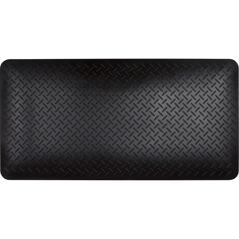 Anti-Fatigue Matting, Diamond, 1-2/3' X 3-1/4' X 3/4", Black, Polyurethane 1