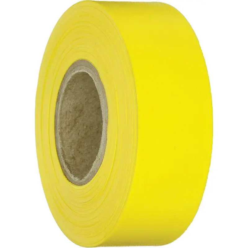 Arctic Plus Flagging Tape, 1" W X 125' L, Yellow 1