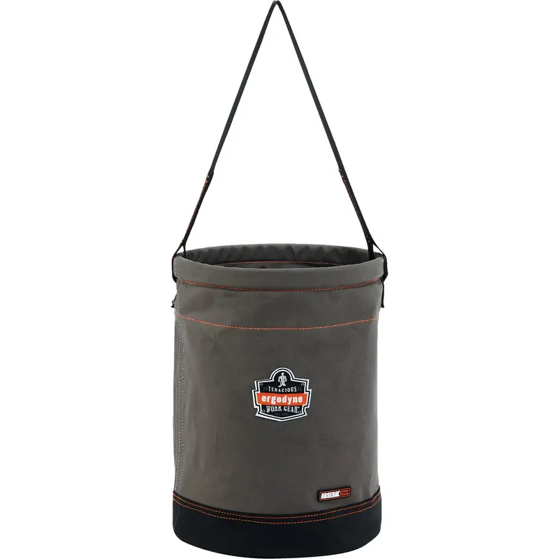 Arsenal® 5930 Web Handle Hoist Bucket, Canvas, 12.5" Dia. X 17" H, 150 Lbs. Load Rating 1