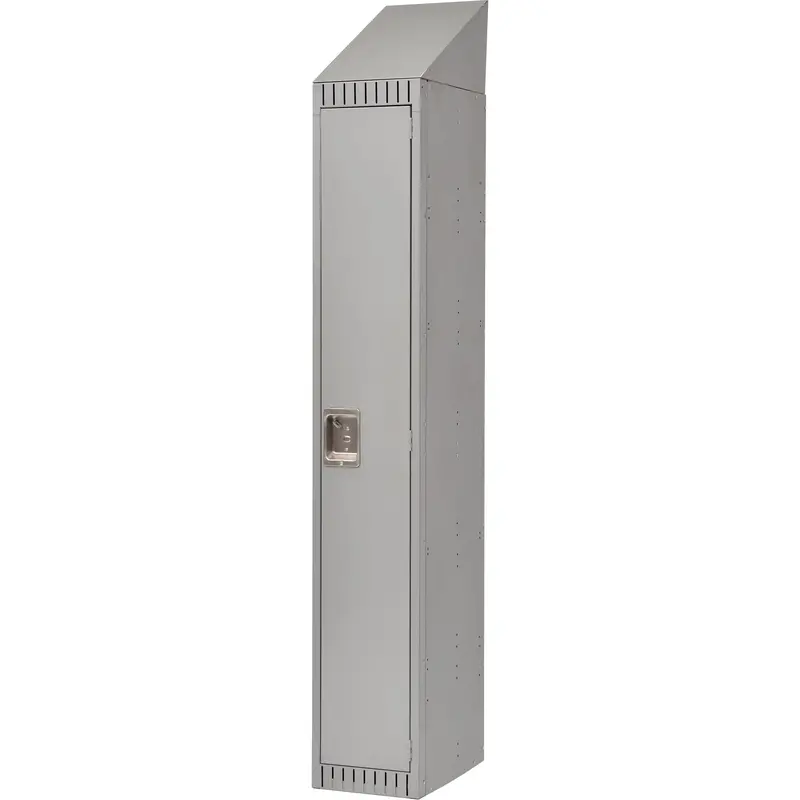 Assembled Lockers, 12" X 18" X 82", Steel, Grey, Rivet (Assembled) 1