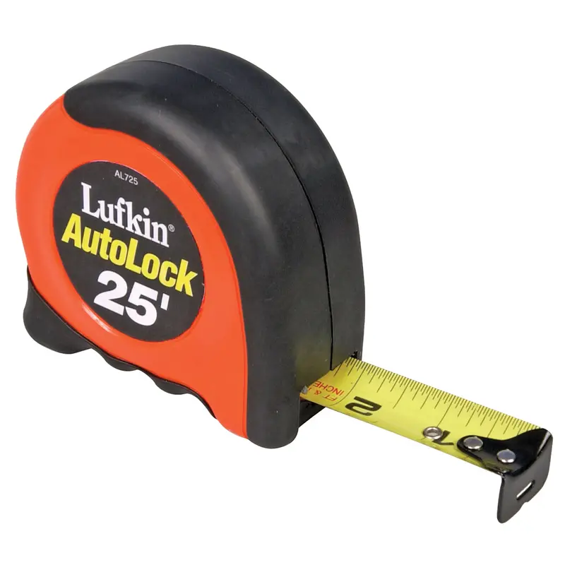 Autolock Measuring Tapes, 1" X 25', In/Ft. Graduations 1