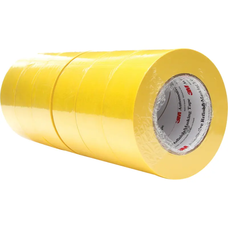 Automotive Refinish Masking Tape 388N, 48 Mm (2") X 55 M (180'), Yellow 1