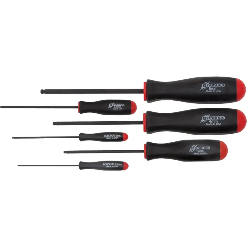 Ball Driver Screwdriver Sets - Metric, 6 Pcs. 1