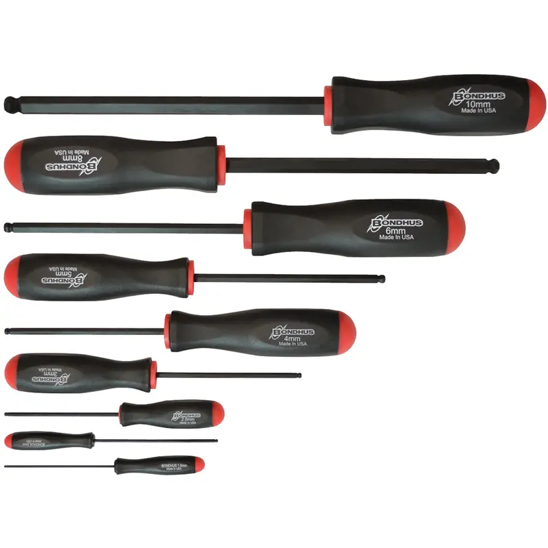 Ball Driver Screwdriver Sets - Metric, 9 Pcs. 1