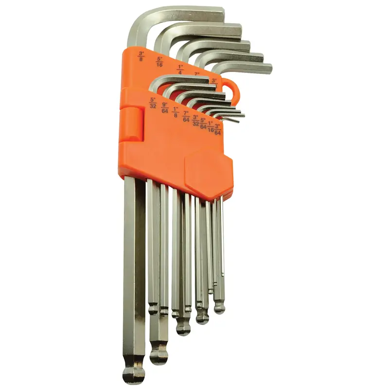 Ball End Hex Key Set, 13 Pcs., Imperial 1