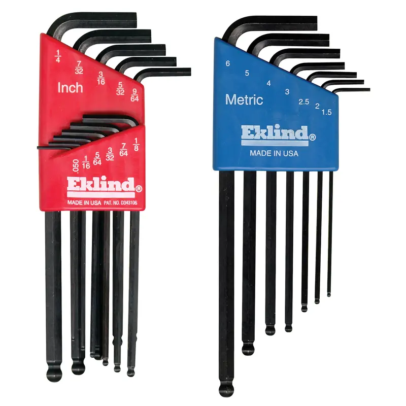Balldrive Hex Key, Hex End, 1/4" X 5.2" L, L Shape 1