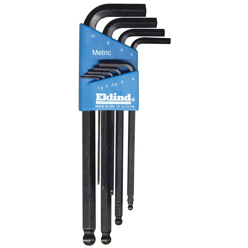 Balldrive Hex Key, Hex End, 7/32" X 4.8" L, L Shape 1