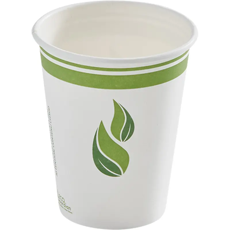 Bare® Compostable Hot Cups, Paper, 8 Oz., Multi-Colour 1