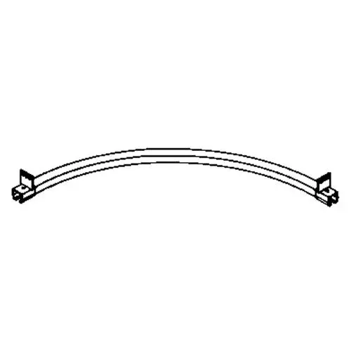 Beam Mounted 90° Curved Curtain Partition Track, 3' L 1