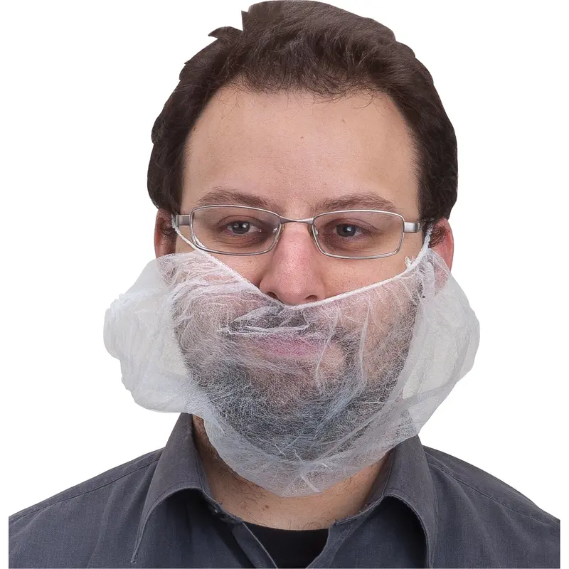 Beard Nets, Polypropylene, White 1