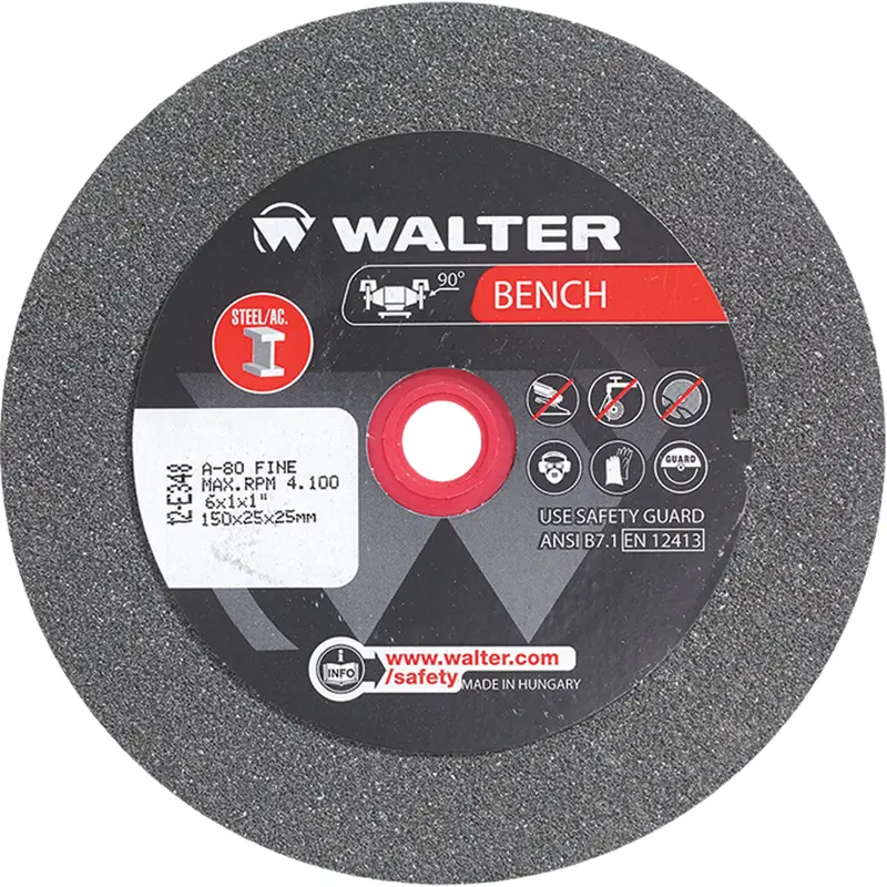 Bench Grinding Wheels, 6" X 1", 1" Arbor, 1 1